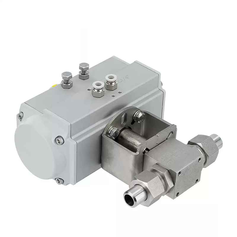 Pneumatic High Pressure Ball Valve Stainless Steel Material